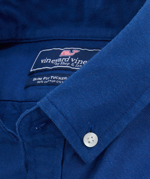 VIneyard Vines | Solid Oxford Slim Tucker Shirt