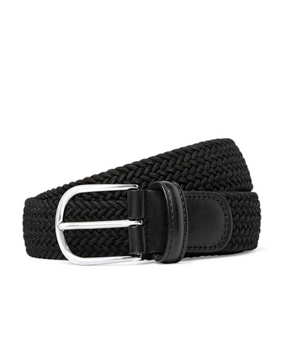 Andersons | Black Woven Textile Belt